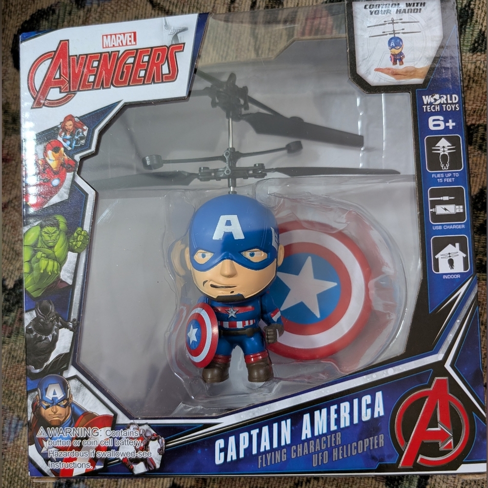Marvel Avengers Captain America Flying Character UFO Helicopter
